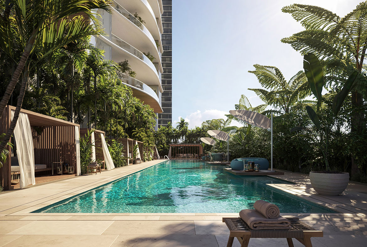 The Residences at 1428 Brickell alberca