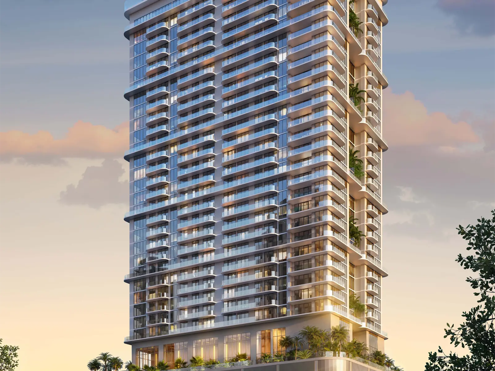 Palm tree residences miami fachada principal